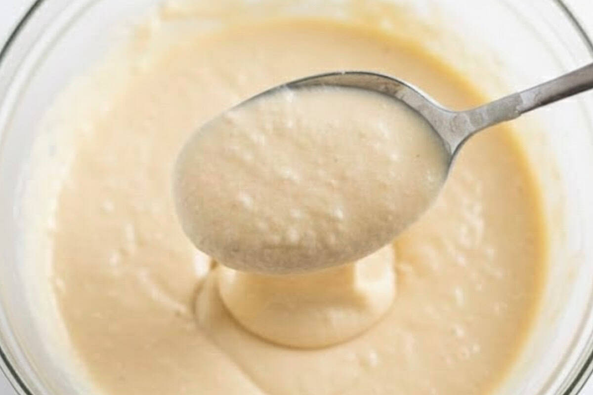 The batter should be thicker than regular pancake batter but still spoonable. - 5