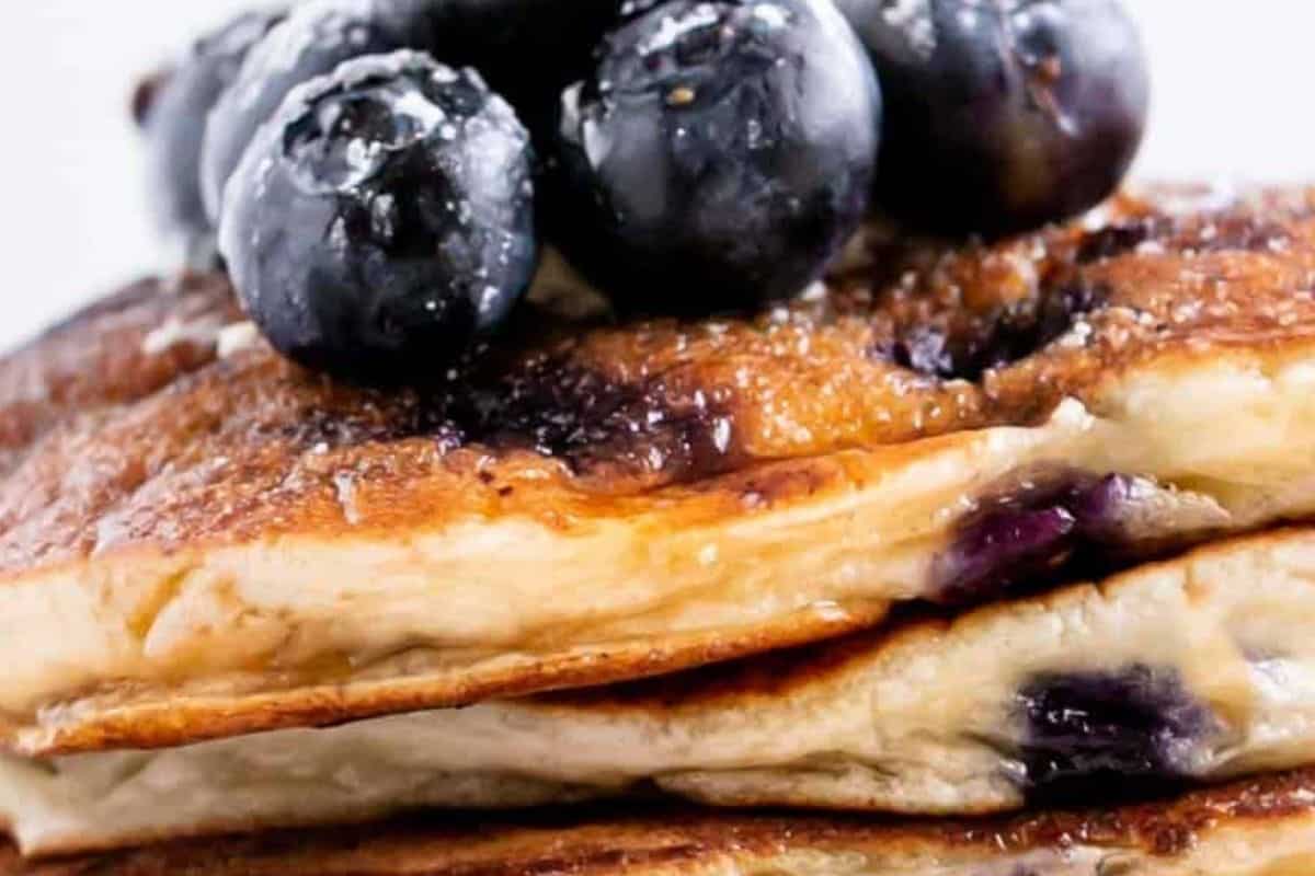 Serve warm with blueberries, maple syrup, or your favorite toppings. - 10