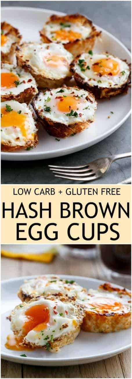 Hash Brown Egg Nests are #LowCarb + #GlutenFree #WeightWatchers) | https://cafedelites.com