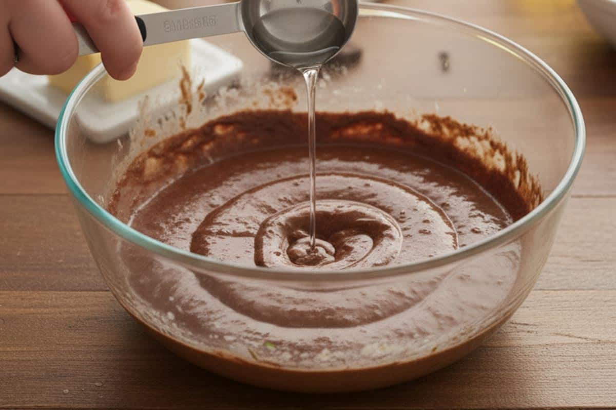 Added a water in the mixture.