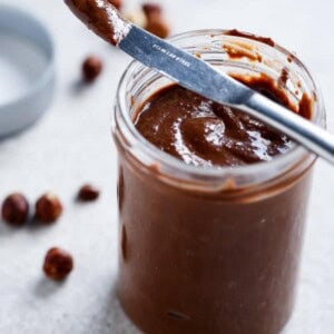 Refined Sugar-Free Nutella Spread in a jar
