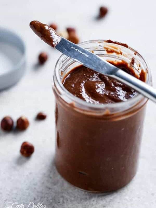 Refined Sugar-Free Nutella Spread in a jar