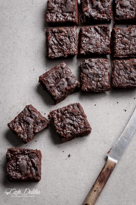 Low Carb Zucchini Brownies - Cafe Delites