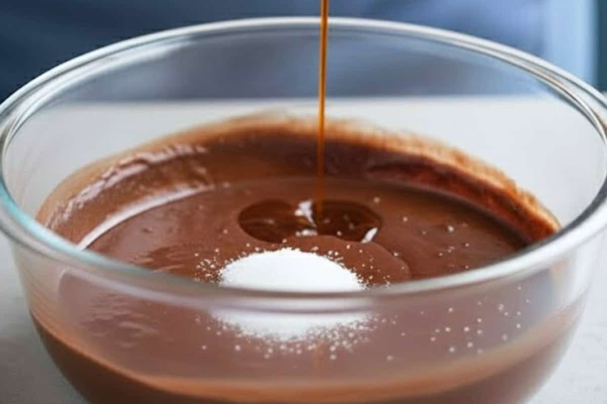 Stir in the vanilla and granulated sweetener while the mixture is still warm - 4