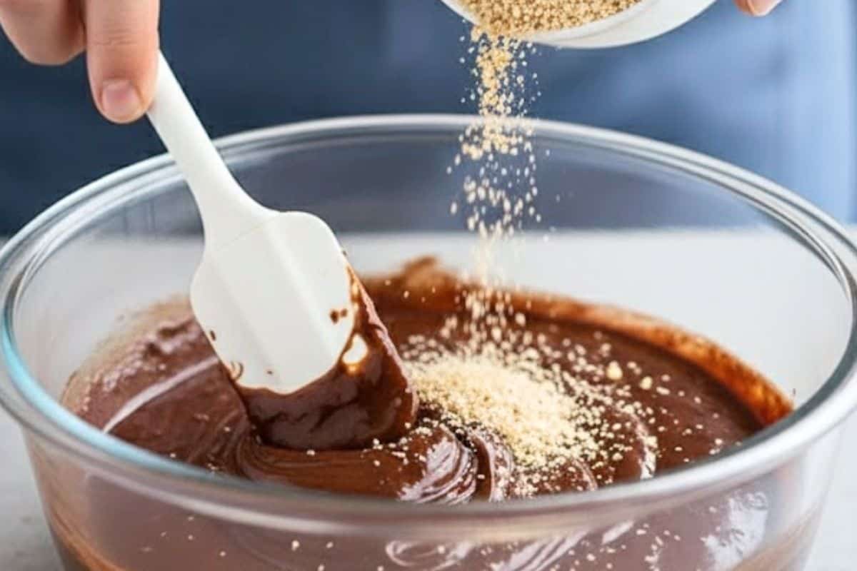 Add the hazelnut meal into the bowl - 6