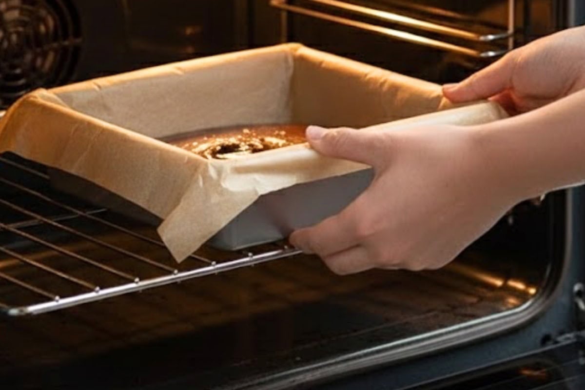 Bake the brownies at 176°C or 350°F for thirty five to forty minutes - 8