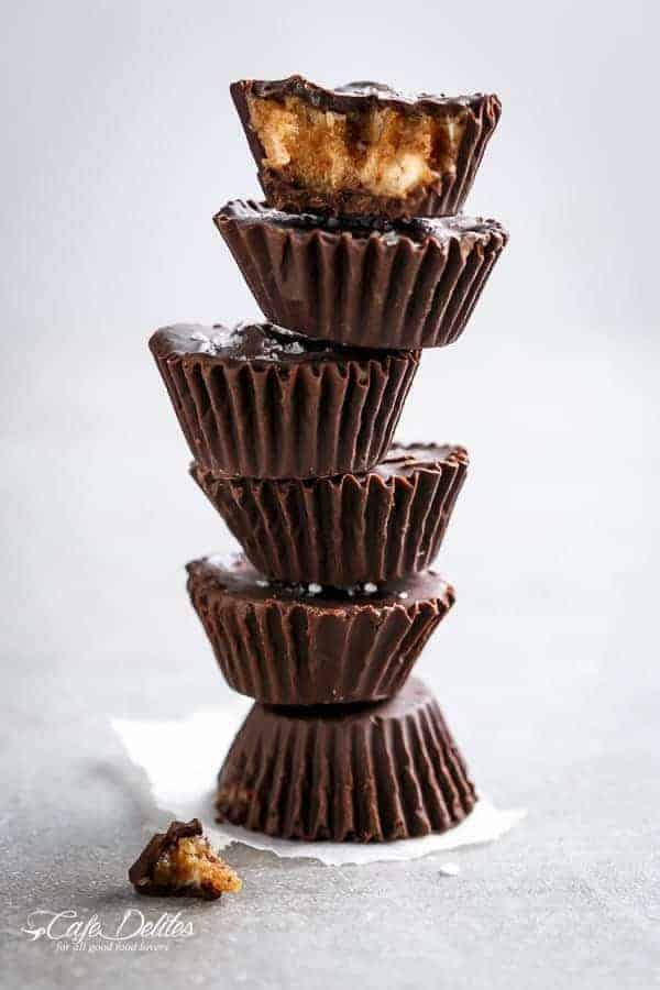 Chocolate Chip Cheesecake Cookie Dough Cups | https://cafedelites.com