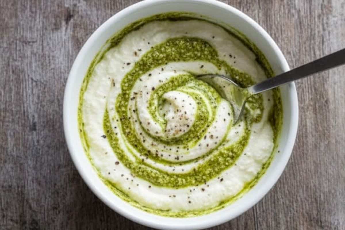 In a small bowl, combine ricotta, pesto, and a little salt and pepper.