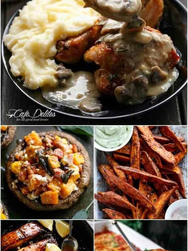 Collage of 16 Savoury Fall Recipes