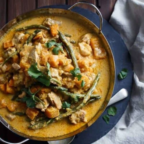 Chicken curry best sale with beans