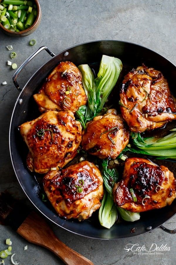 Simple Asian Glazed Chicken Thighs