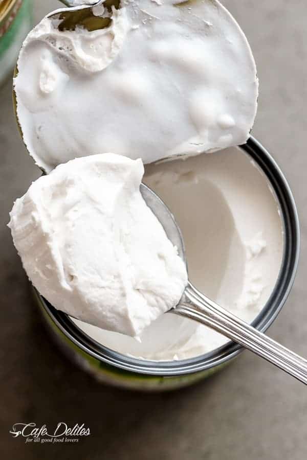 Coconut Whipped Cream - 2 Ingredients | https://cafedelites.com