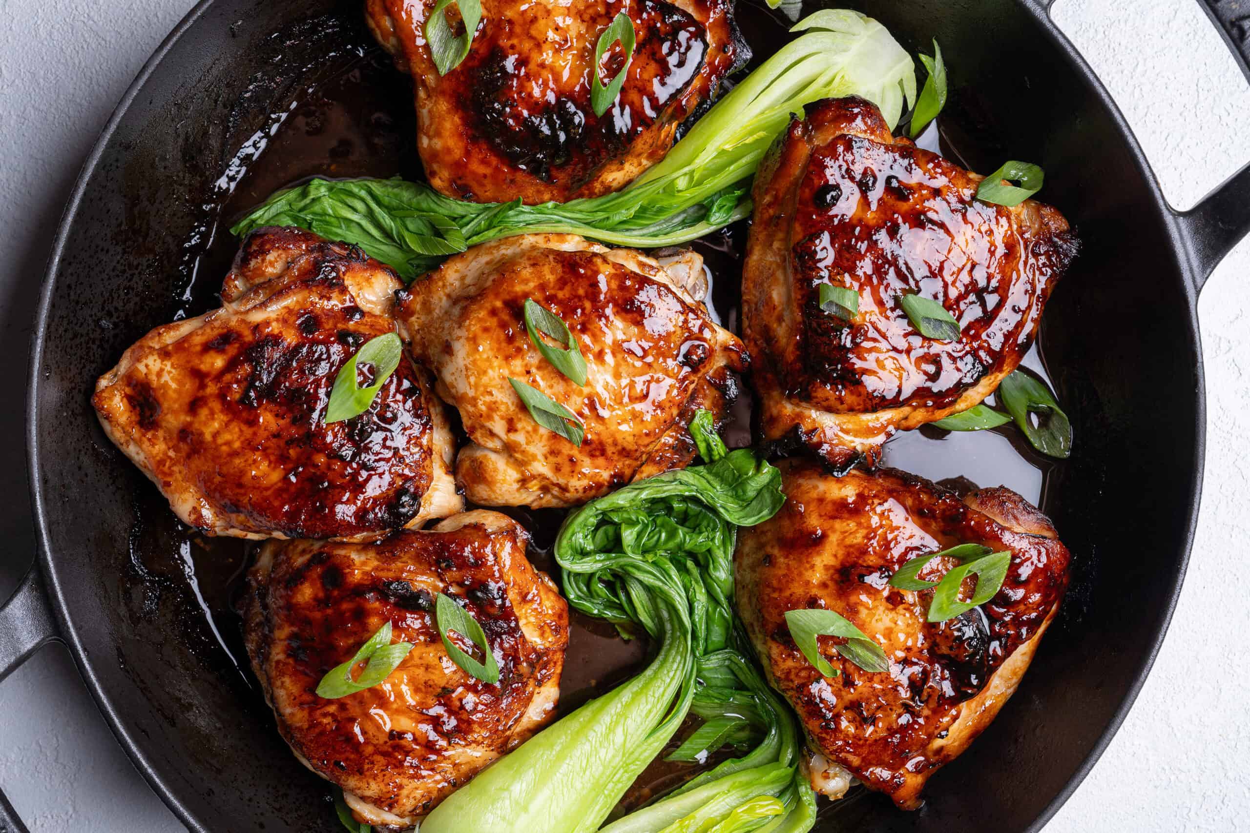 Roasted Asian Glazed Chicken Thighs (Sticky Sweet Glaze)