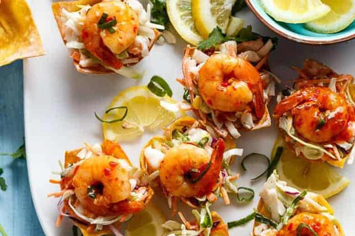 Top shot of Shrimp Wonton Cups. - 10