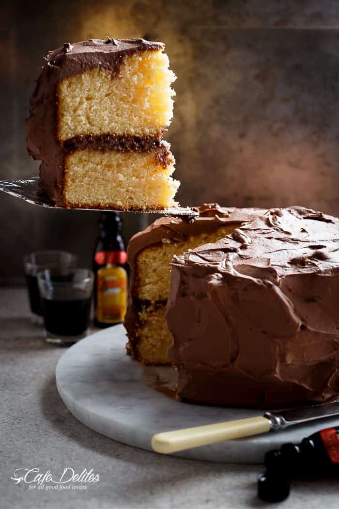 Butter Cake with Kahlua Chocolate Cream Frosting Butter Cake with Kahlua Chocolate Cream Frosting