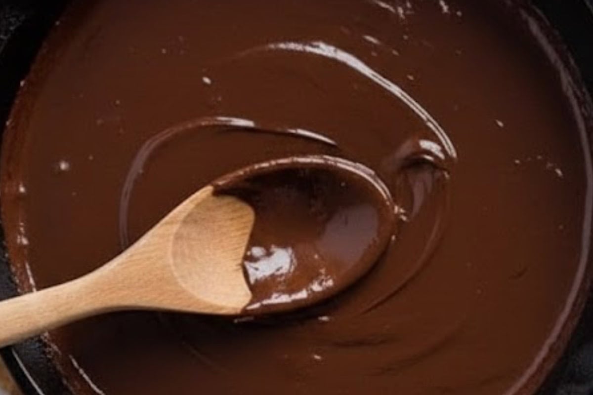Add the chocolate to a skillet or any oven-safe nonstick pan. 