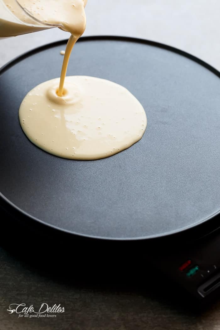 Blender Eggnog Crepes | https://cafedelites.com