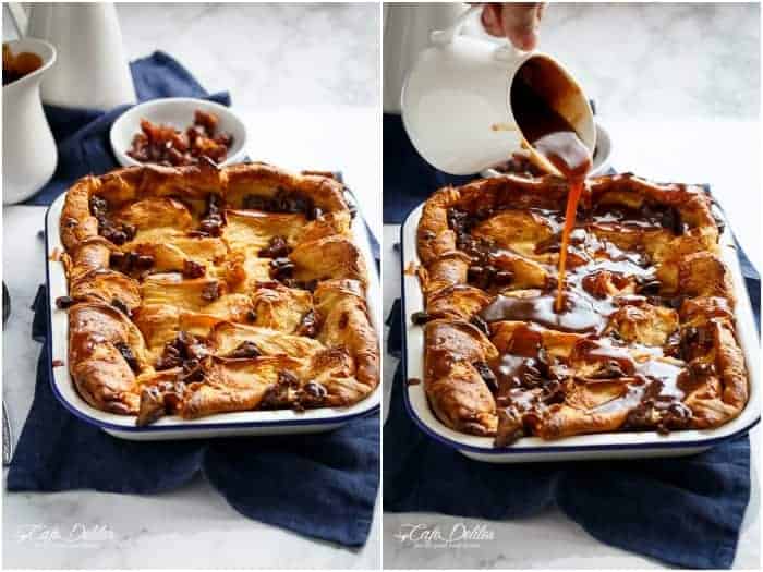 Sticky Date (Toffee) French Toast Bake/Casserole! Prepared either the day before or the morning of Christmas: a quick, easy and super decadent breakfast bake to enjoy after opening all of those presents!