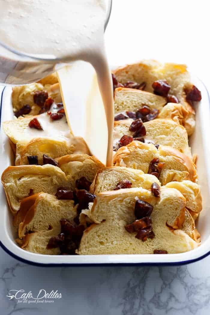 Sticky Date French Toast Bake | https://cafedelites.com