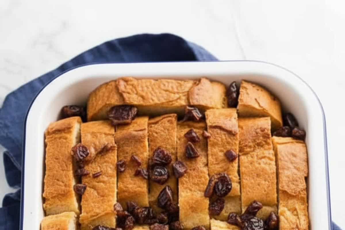 Arranged the bread and dates in the dish. - 4