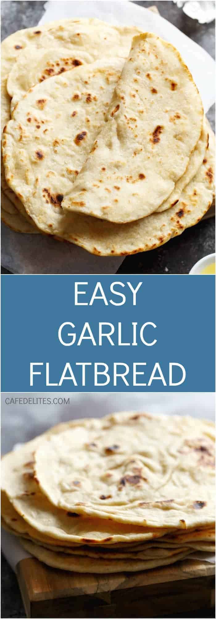  from last week is this incredibly easy flatbread recipe Easy Garlic Flatbread Recipe (No Yeast)