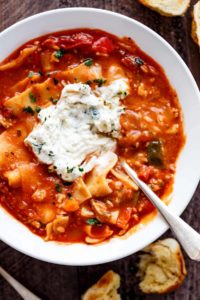 Lasagna Soup (Slow Cooker) - Cafe Delites