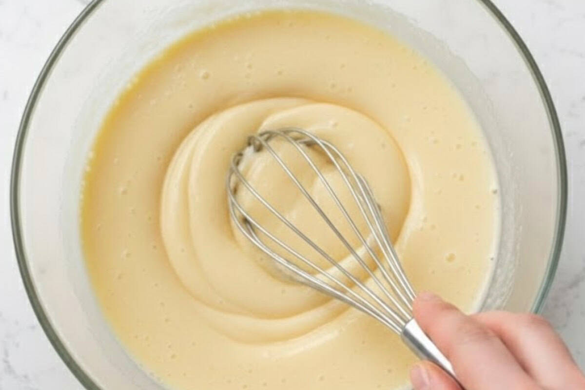 Whisk the eggs, almond milk, and Greek yogurt together in a medium bow - 4