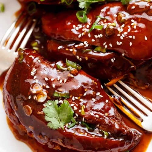 Slow Cooker Asian Glazed Chicken Cafe Delites