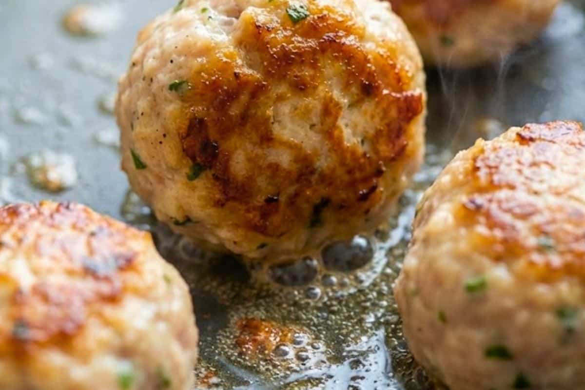 Turn meatballs as they cook so they brown on all sides and are cooked through - 6