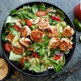 Thai Chicken Meatball Salad - 11