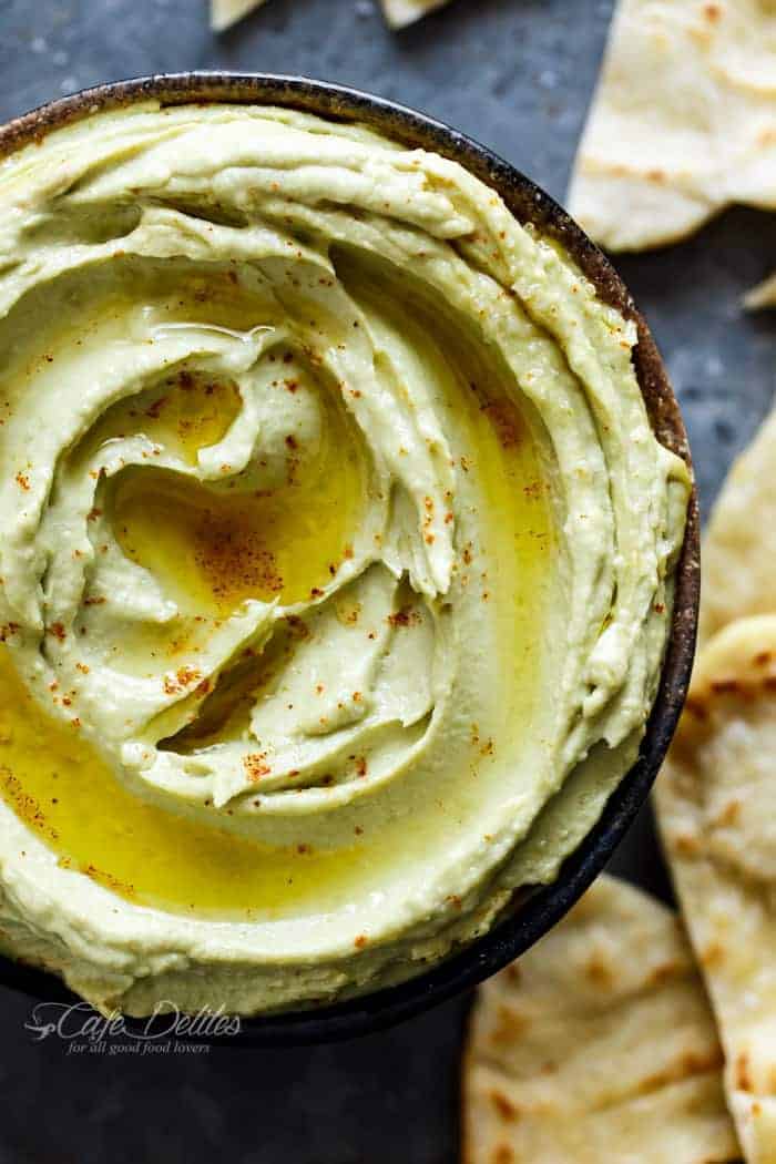 Avocado Hummus - Cafe Delites