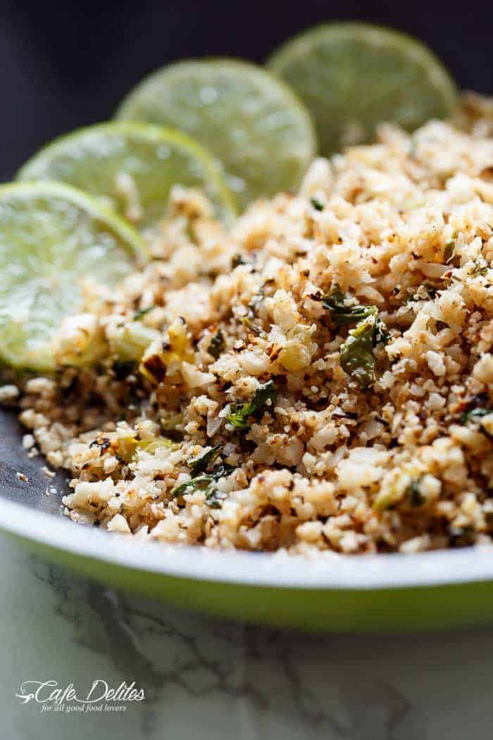 Cilantro Lime Cauliflower Rice