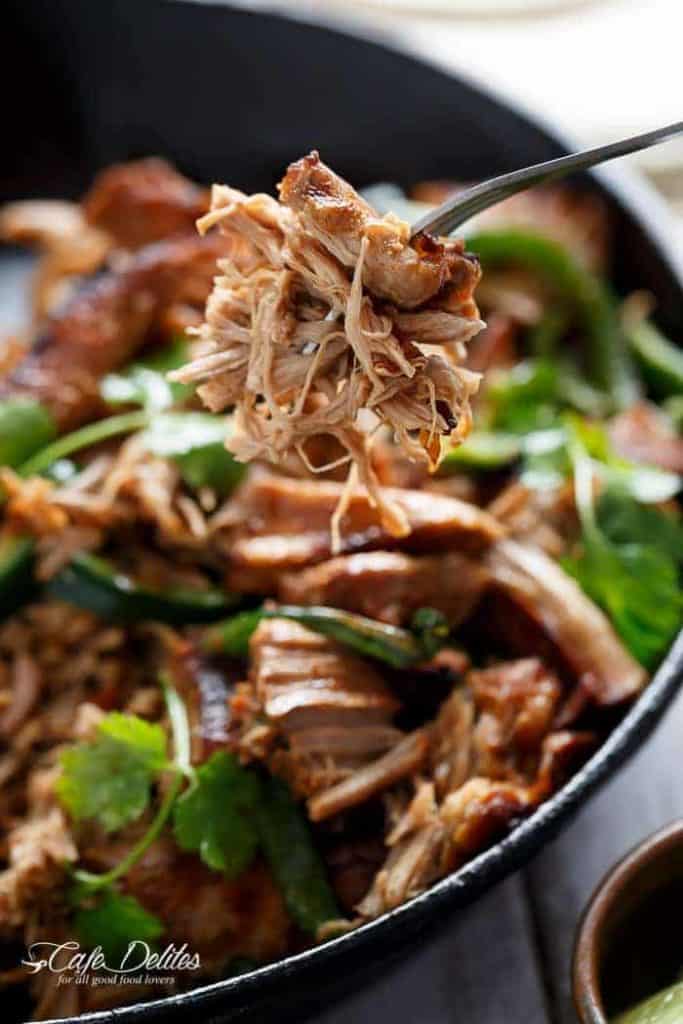 Crispy Slow Cooker Carnitas (Mexican Pulled Pork) Cafe Delites
