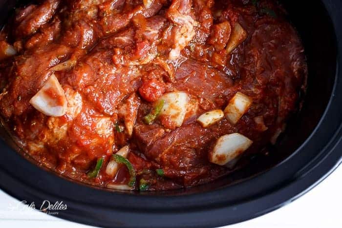  Poblano Peppers smothered in so much flavour Crispy Slow Cooker Carnitas (Mexican Pulled Pork)