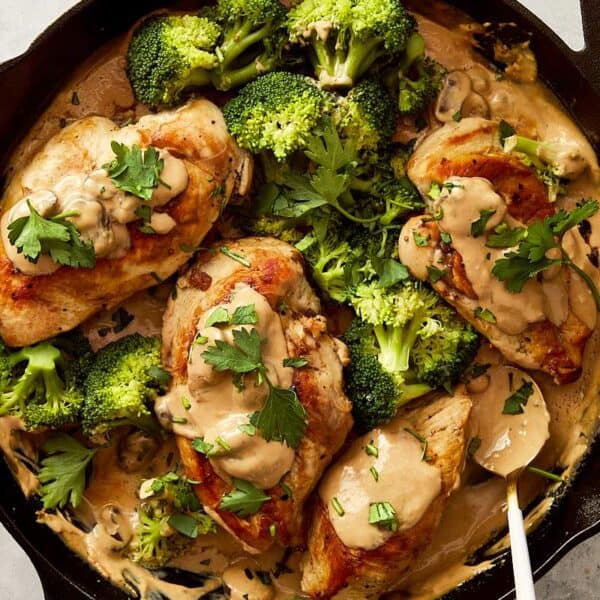 finished dishJulia Child's Creamy Chicken + Mushroom