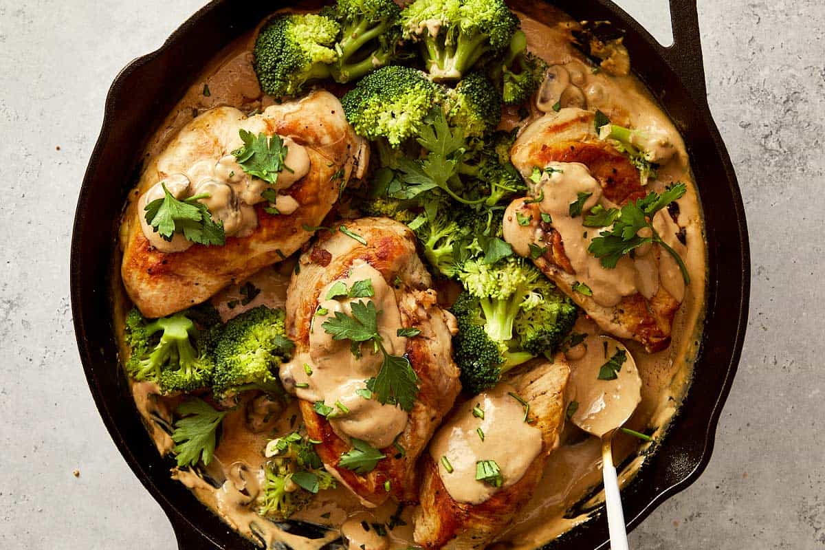 Julia Child's Creamy Chicken + Mushroom