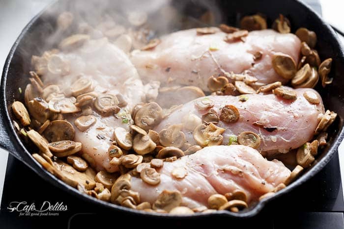  minutes to have this gourmet meal at your table  Julia Child’s Creamy Chicken and Mushroom (Lightened Up)