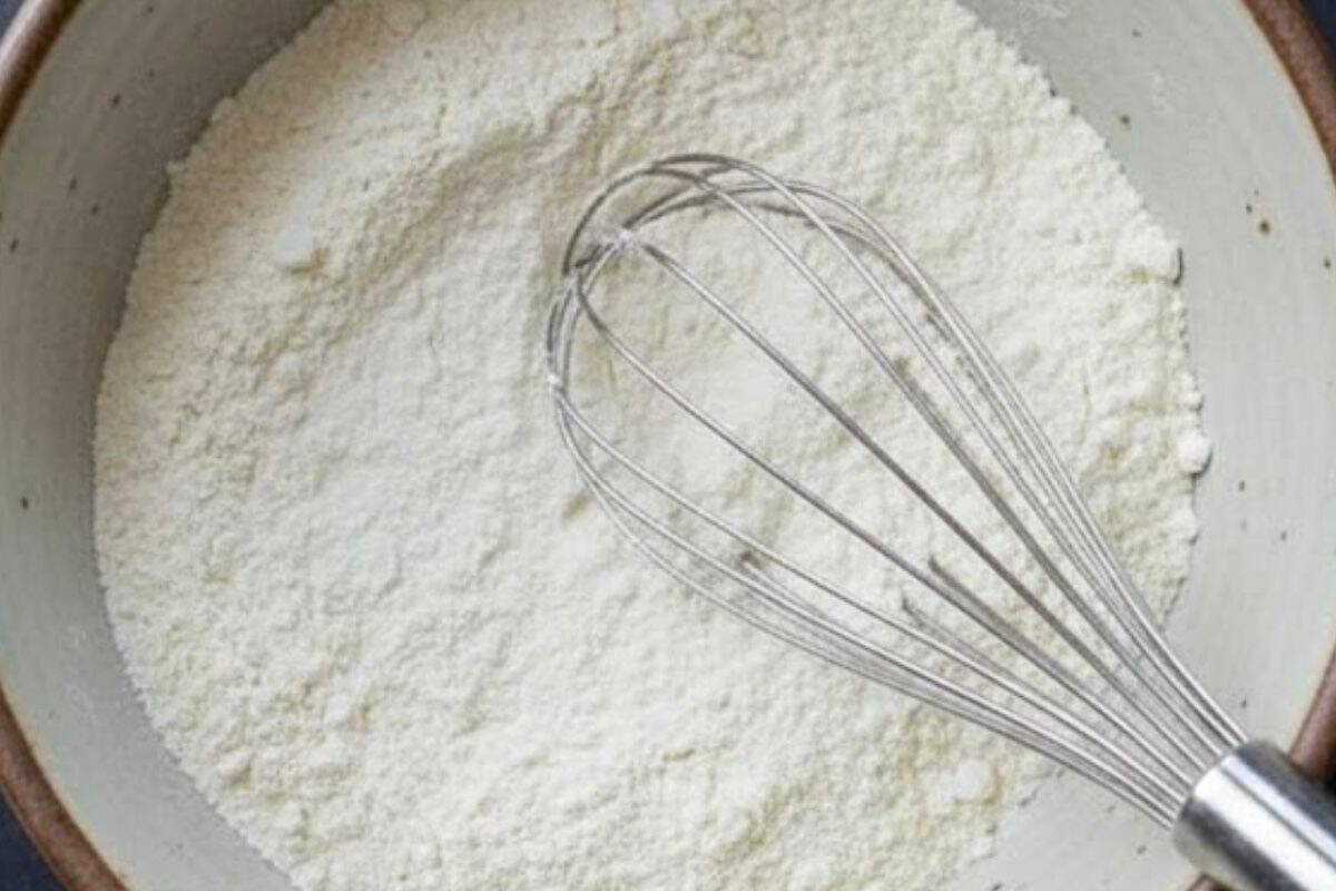 In a large bowl, whisk together all of the dry ingredients - 4