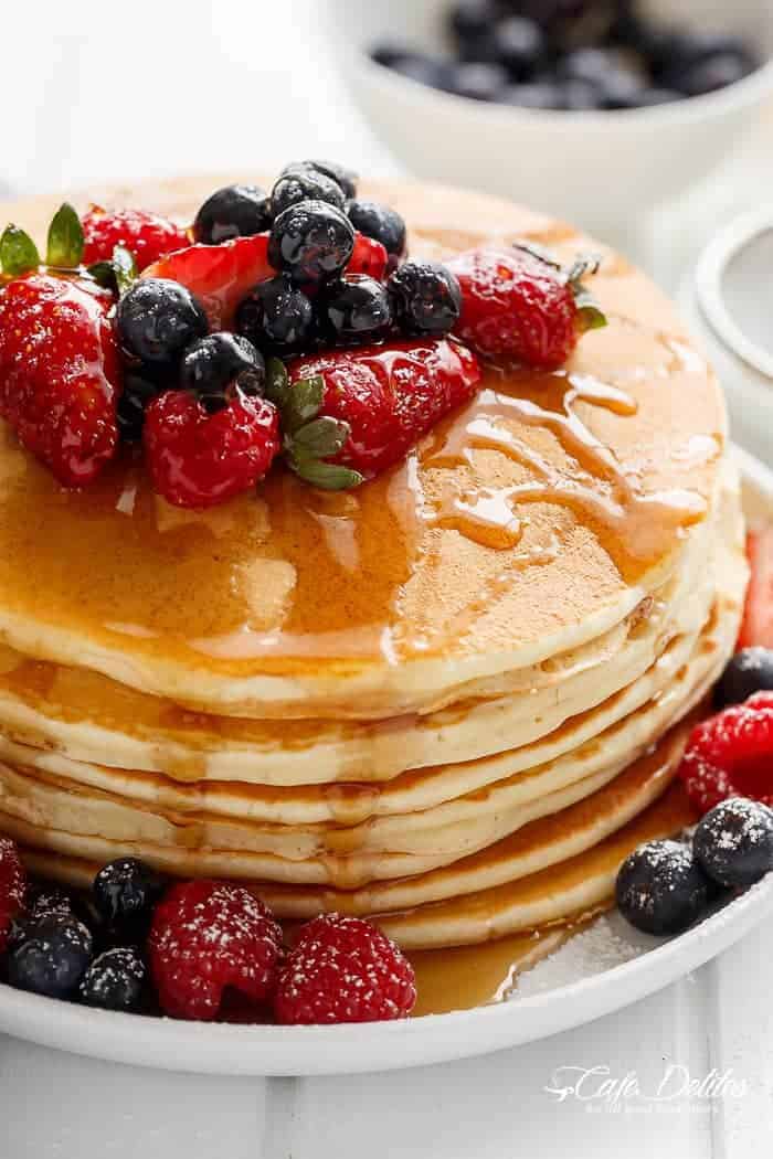 Easy 3-Ingredient Pancakes - Cafe Delites