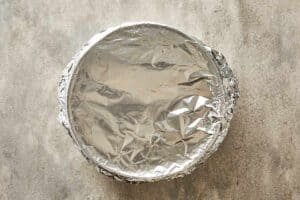 Covered pan with Carrot Cake Cheesecake