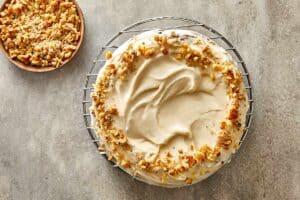 Carrot Cake Cheesecake ready to eat