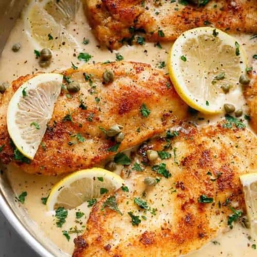 Creamy Lemon Parmesan Chicken - Cafe Delites