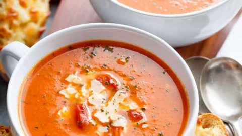 Creamy Roasted Tomato Basil Soup