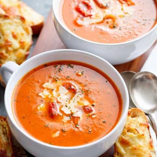 Creamy Roasted Tomato Basil Soup