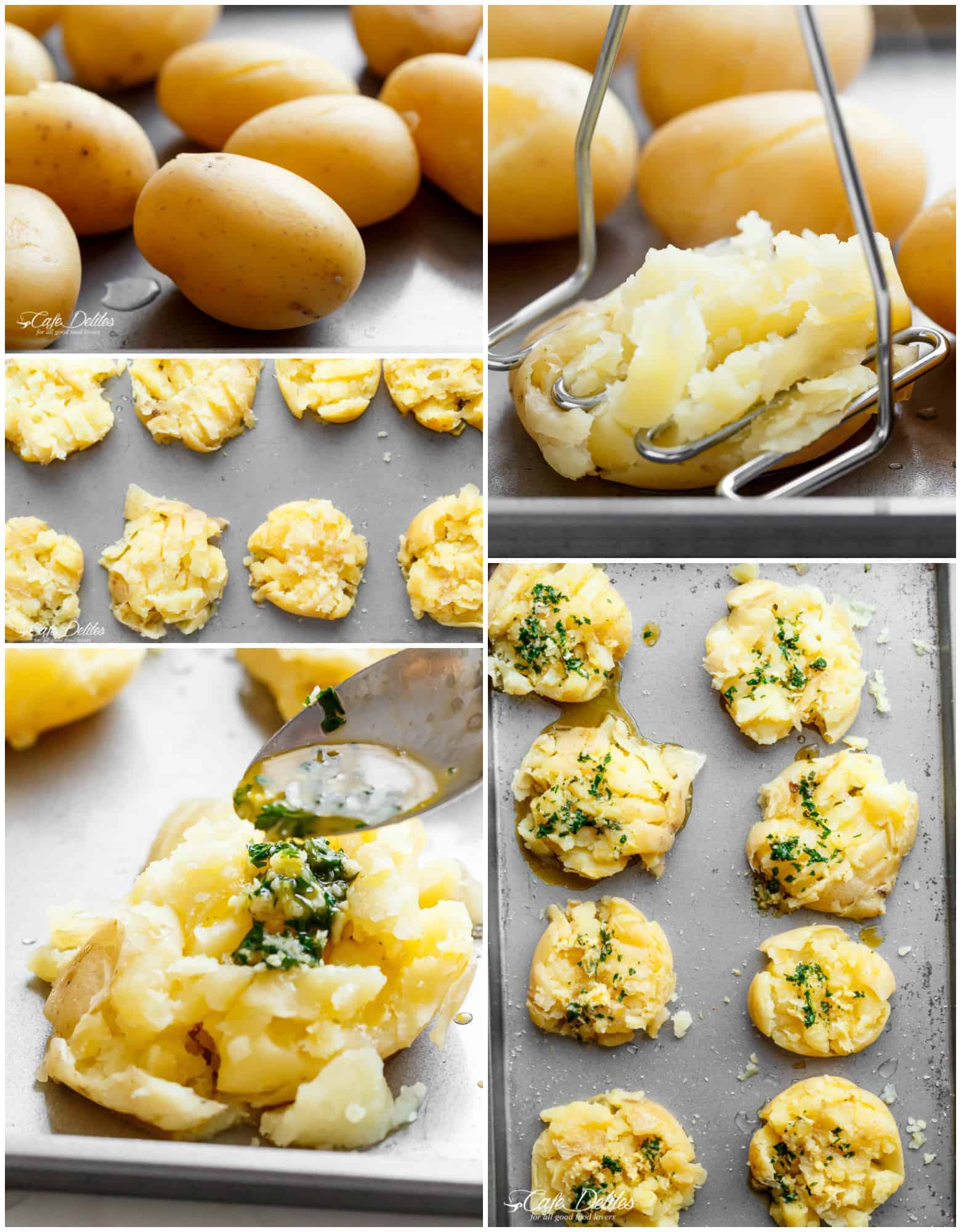 How To Make Smashed Potatoes | cafedelites.com