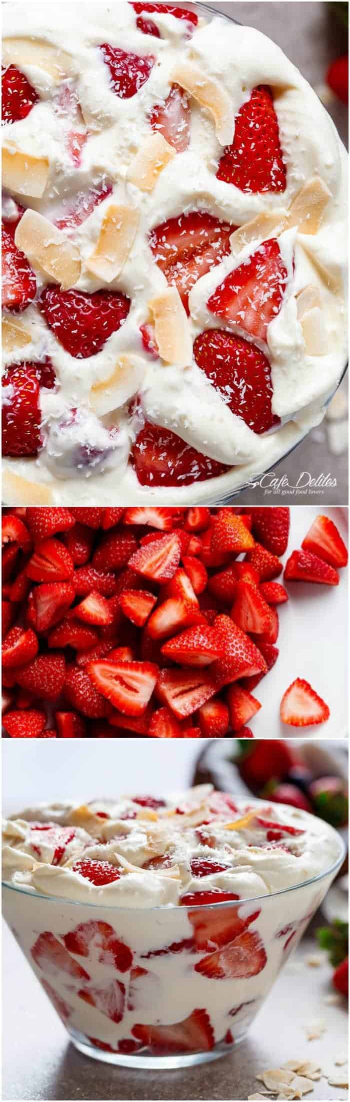 Strawberry-Coconut-Cheesecake-Salad Collage