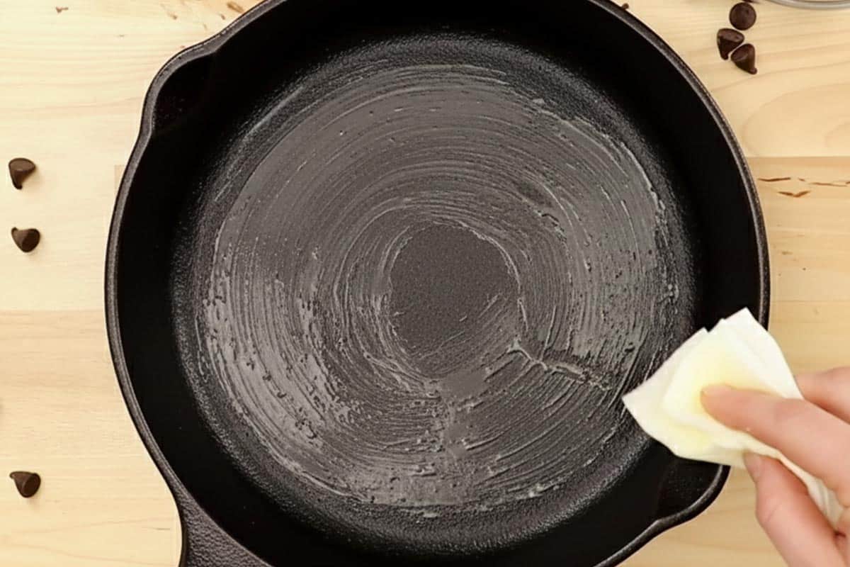 Lightly greased a 9-inch cast iron skillet. - 3