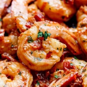 Spicy Garlic Sun Dried Tomato Shrimp