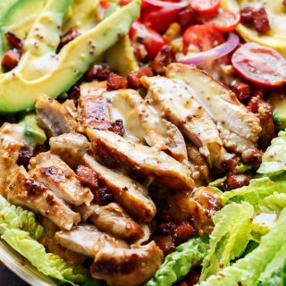 Honey Mustard Chicken Recipe Honey Mustard Chicken Salad With Bacon Avocado Cafe 