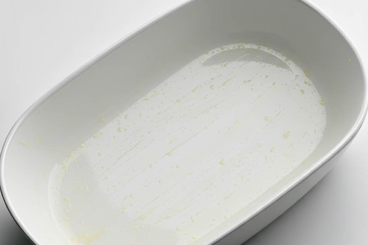 Lightly buttered the baking dish.